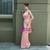 The Best Discount In Stock:Ship in 48 Hours Simple Pink Mermaid Backless Prom Dress
