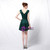 At Great Prices In Stock:Ship in 48 Hours Green V-neck Pleats Homecoming Dress