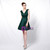 At Great Prices In Stock:Ship in 48 Hours Green V-neck Pleats Homecoming Dress