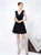 For Your Big Night In Stock:Ship in 48 Hours Black V-neck Pleats Homecoming Dress