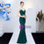 Check Out Entire Collection In Stock:Ship in 48 Hours Green Mermaid Sequins Prom Dress With Split