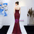 Get Your Discounts In Stock:Ship in 48 Hours Burgundy Mermaid Sequins Prom Dress With Split