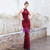 Is a Rite Of Passage In Stock:Ship in 48 Hours Burgundy Halter Lockhole Sequins Prom Dress