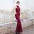 Is a Rite Of Passage In Stock:Ship in 48 Hours Burgundy Halter Lockhole Sequins Prom Dress