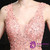 In Stock:Ship in 48 Hours Pink Mermaid Satin V-neck Appliques Beading Prom Dress