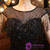 In Stock:Ship in 48 Hours Black Mermaid Sequins Backless Beading Prom Dress
