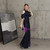In Stock:Ship in 48 Hours Cheap Navy Blue Sequins Mermaid Prom Dress
