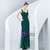 In Stock:Ship in 48 Hours Green Straps Sequins Prom Dress With Split