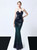 In Stock:Ship in 48 Hours Navy Blue Green Mermaid Sequins Spagehtti Straps Prom Dress