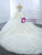 White Ball Gown Tulle Sequins Appliques Off the Shoulder Wedding Dress