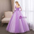 In Stock:Ship in 48 Hours Purple Tulle Appliques Quinceanera Dress