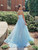 Instead, Opt For a Stylish Blue Tulle Spagehtti Straps Appliques Short Front Prom Dress