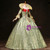 Buy From Green Ball Gown 3/4 Sleeve Big Collar Baroque Victorian Dress