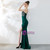 In Stock:Ship in 48 Hour Green Mermaid Spaghetti Straps Beading Prom Dress