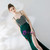 In Stock:Ship in 48 Hour Green Mermaid Spaghetti Straps Beading Prom Dress