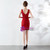 Wear a Classic In Stock:Ship in 48 Hours Red Sequins V-neck Short Party Dress