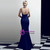 52 Colors In Stock:Ship in 48 Hours Navy Blue Mermaid V-neck Beading Prom Dress With Split
