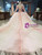 Buy More, Save More Pink Yellow Tulle Sequins Long Sleeve Appliques Beading Wedding Dress