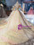 Find All Of The Latest Styles Yellow Ball Gown Tulle Sequins Long Sleeve Appliques Wedding Dress