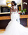 Be The Prom Queen In White Mermaid Tulle Appliques Beading Backless Wedding Dress