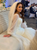 At Incredible Price Ivory White Sparkle Mermaid Sequins Long Sleeve Wedding Dress