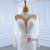 Buy More, Save More White Mrmaid Tulle High Neck Long Sleeve Pearls Wedding Dress With Removable Train