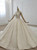 Luxury Tulle Sequins Long Sleeve Backless Beading Wedding Dress