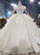 Fit Your Body Type Ivory Tulle Sequins Off the Shoulder Wedding Dress With Beading