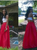 Red Prom Dresses Two Pieces Prom Dress Open Back Prom Dresses Simple