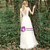 Sweet White Tulle V-neck Point Backless Floor Length Wedding Dress