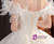 In Stock:Ship in 48 Hours White Tulle Off the Shoulder Sequins Appliques Wedding Dress