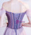 In Stock:Ship in 48 Hours Purple Appliques Beading Prom Dress