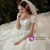 Tulle Appliques Puff Sleeve Beading Scoop Wedding Dress