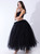 Black Tulle Long Puff Tutu Skirt