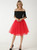 Red 5 Layer Mesh Tutu Skirt