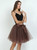 Coffee 7-Layer Short Tulle Skirt