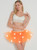 Orange LED Tulle Mini Tutu Skirt