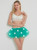 Green LED Tulle Mini Tutu Skirt