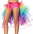 Colorful puffy tutu skirt worn as costume or photography prop for creative shoots