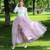 Sexy Dusty Pink Irregular Tulle Skirt