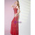 Red Mermaid V-neck Sleeveless Beading Sequins Tassel Prom Dress