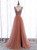 Pink Tulle Seep V-neck Backless Beading Sequins Prom Dress