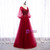 Fancy Tulle V-neck Half Sleeve Beading Prom Dress