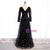 Black Tulle Long Sleeve V-neck Little Daisy Prom Dress