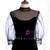 Black Velvet High Short Sleeve Backless Beading Prom Dress