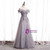 Purple Tulle Off the Shoulder Embrodiery Off the Shoulder Prom Dress