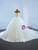 White Tulle Appliques Off the Shoulder Wedding Dress