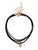 Black Multilayer Gemstone Pendants Necklace