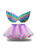 Purple Girls Rainbow Tulle Tutu Skirt Wings 
