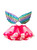 Pink + Fuchsia Tulle Wings Girl Tutu Skirt